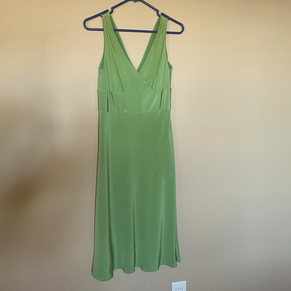 J. Crew Green Sleeveless Dress